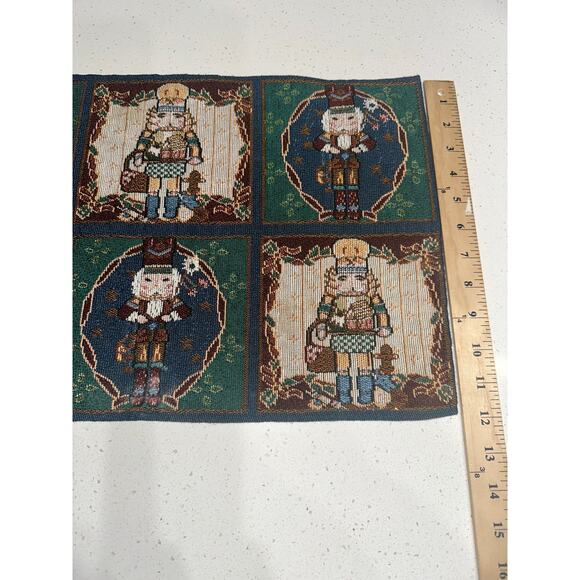 Nutcracker Placemats Holiday Christmas Tapestry Set of 7 - Picture 4 of 6